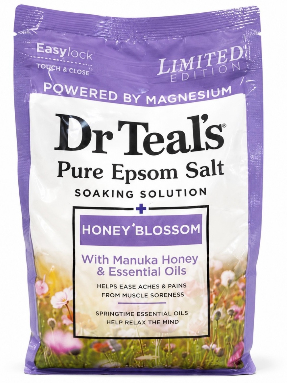 Dr Teal's Pure Epsom Salt Honey Blossom Soaking Solution